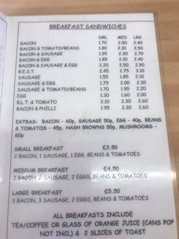 Edibles Cafe меню