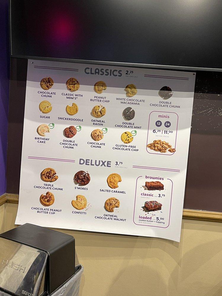 Insomnia Cookies меню