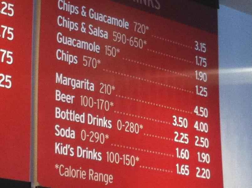 Chipotle Mexican Grill меню