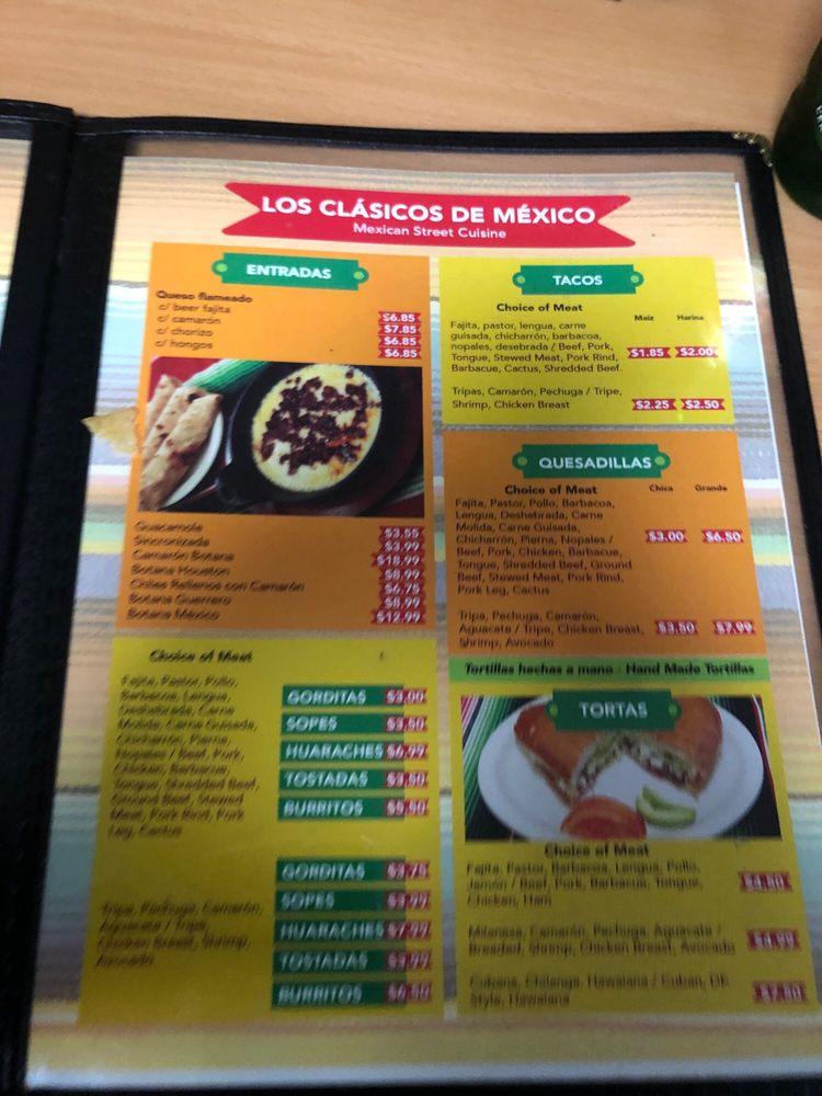 El Rincon De Mexico Ta меню