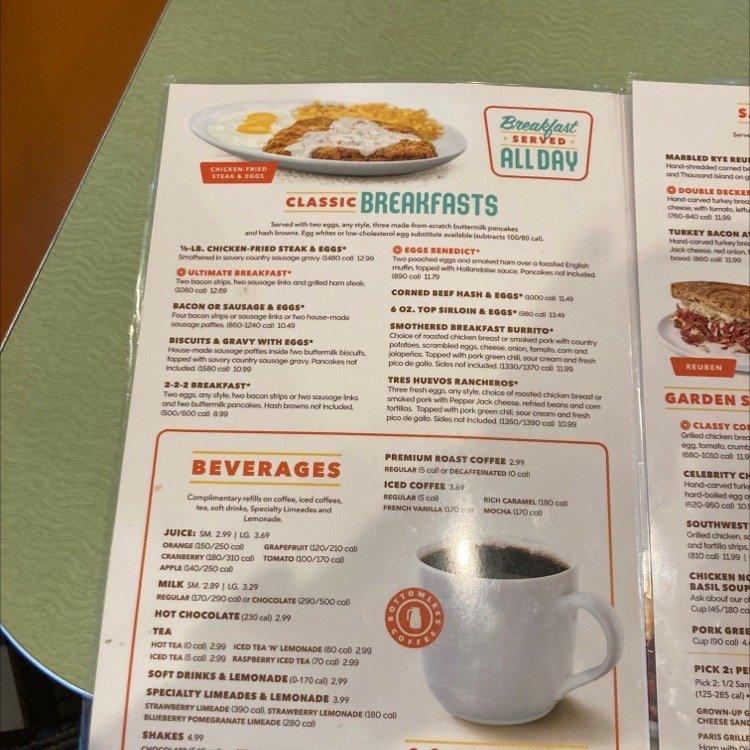 Village Inn меню