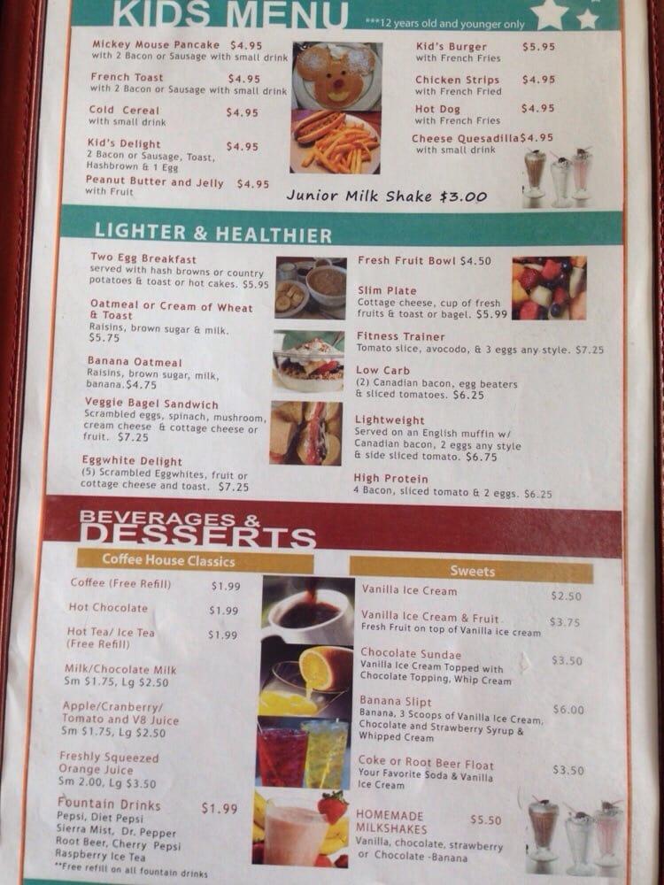 Page's Diner меню