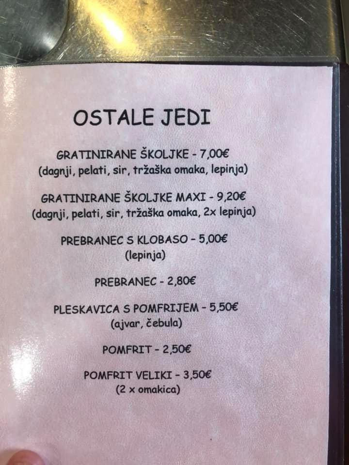 Pub Ravbar меню