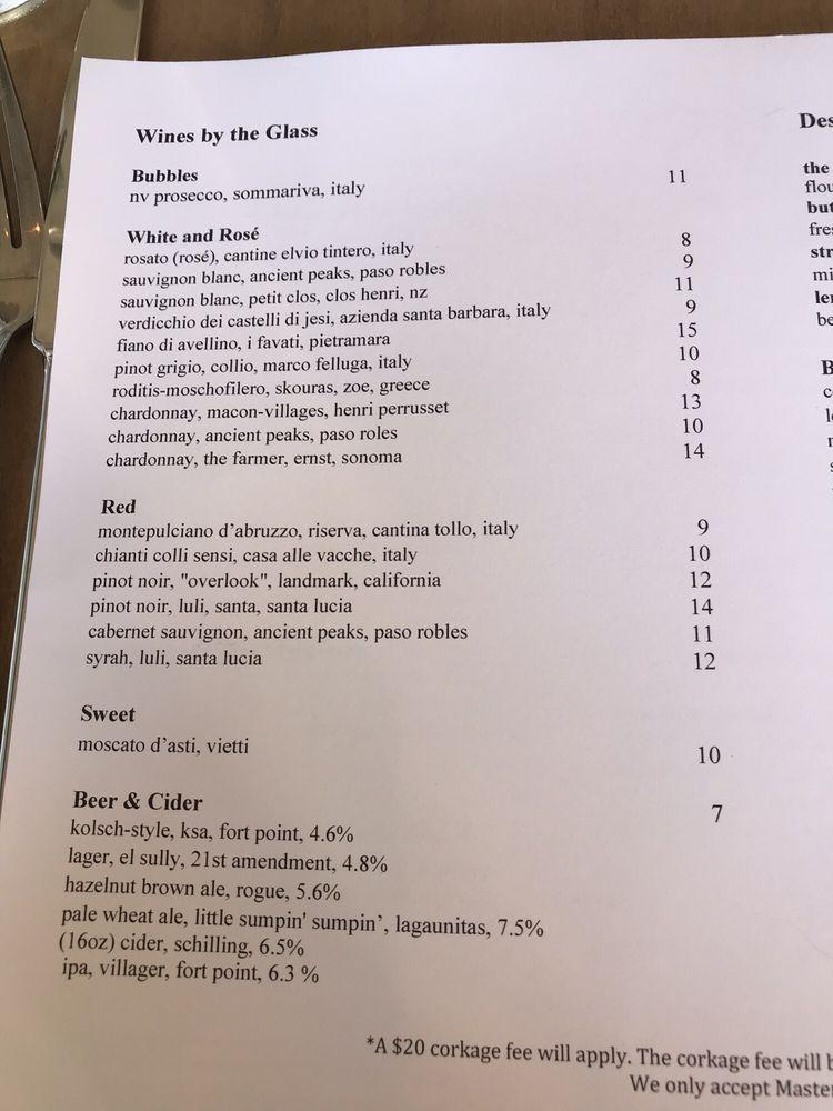 Alioto's Focacceria меню