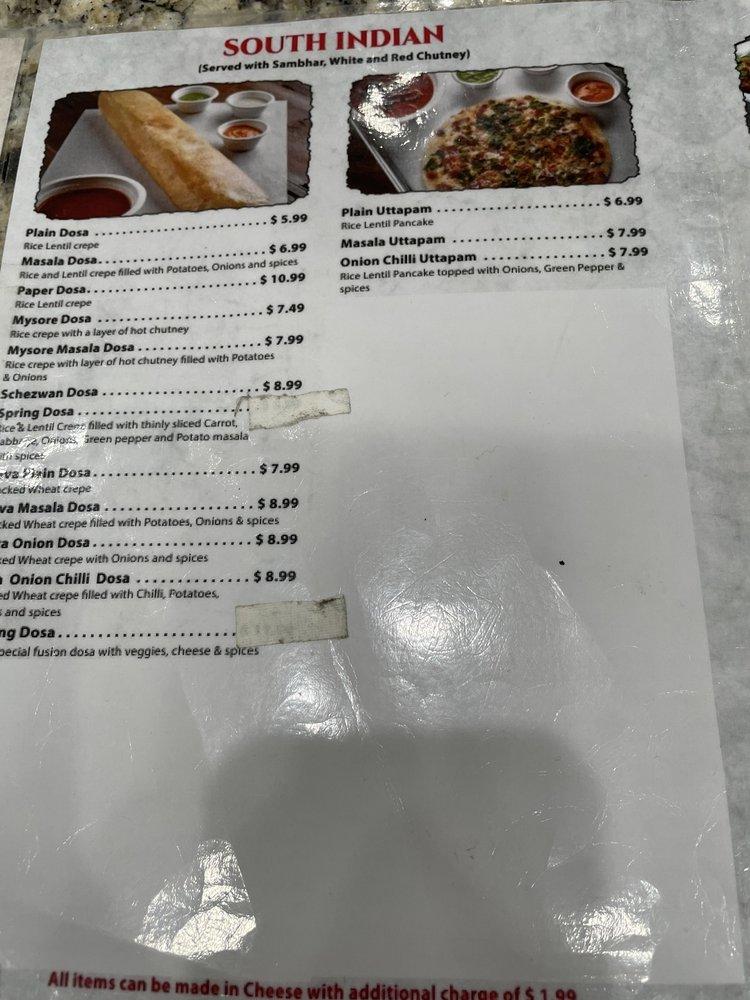 Honest Restaurant меню