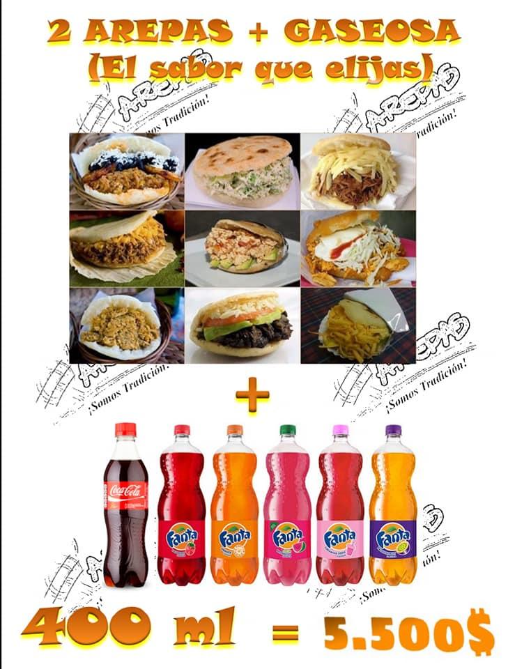 Que Arepas. меню