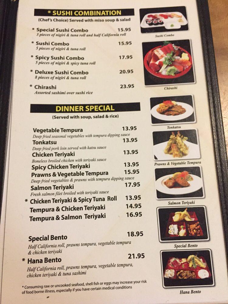Hana Sushi меню