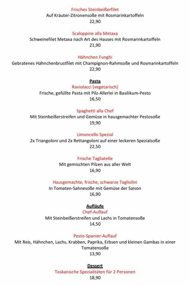 Ristorante Limoncello меню