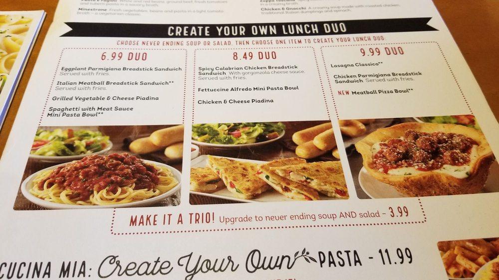Olive Garden Italian Restaurant меню