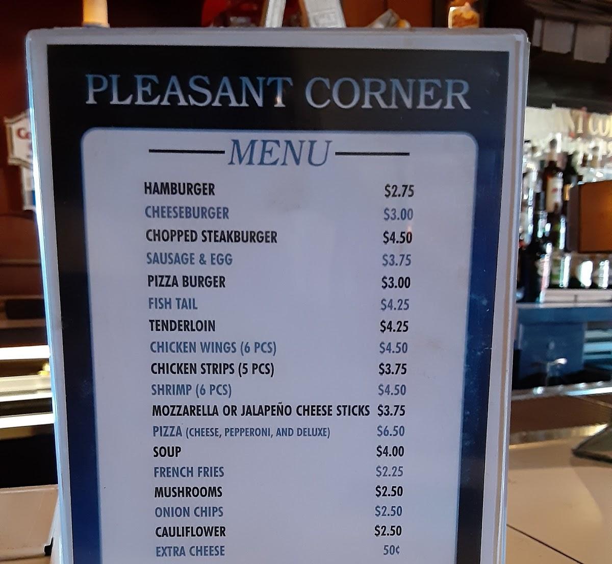 Pleasant Corner Bar & Grill меню