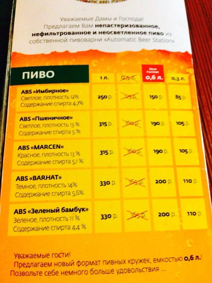 ABS меню