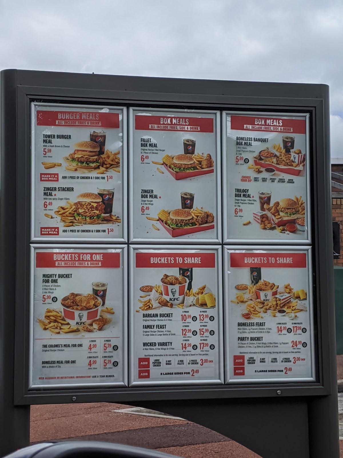 KFC Runcorn - Hospital Way меню