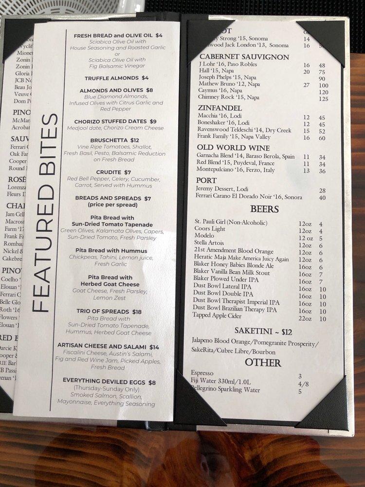 A Matter of Taste Bistro меню