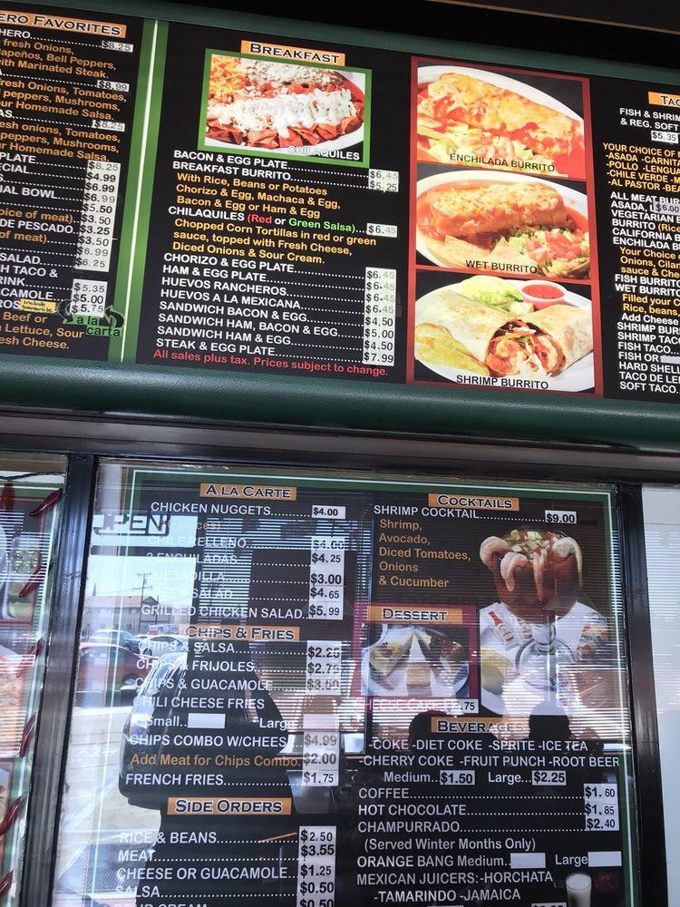 El Ranchero Restaurant меню