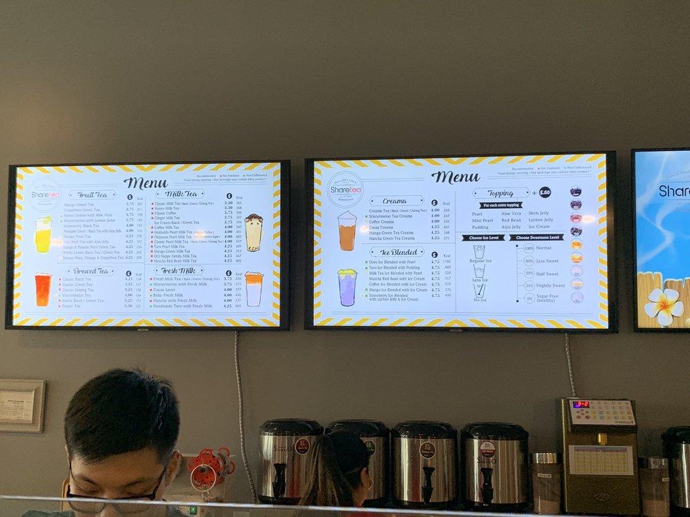 Sharetea меню