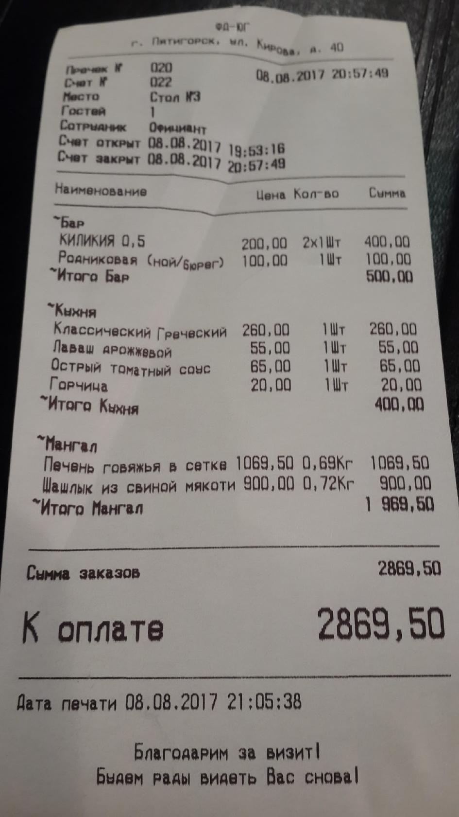 Хинкальная на Бродвее меню