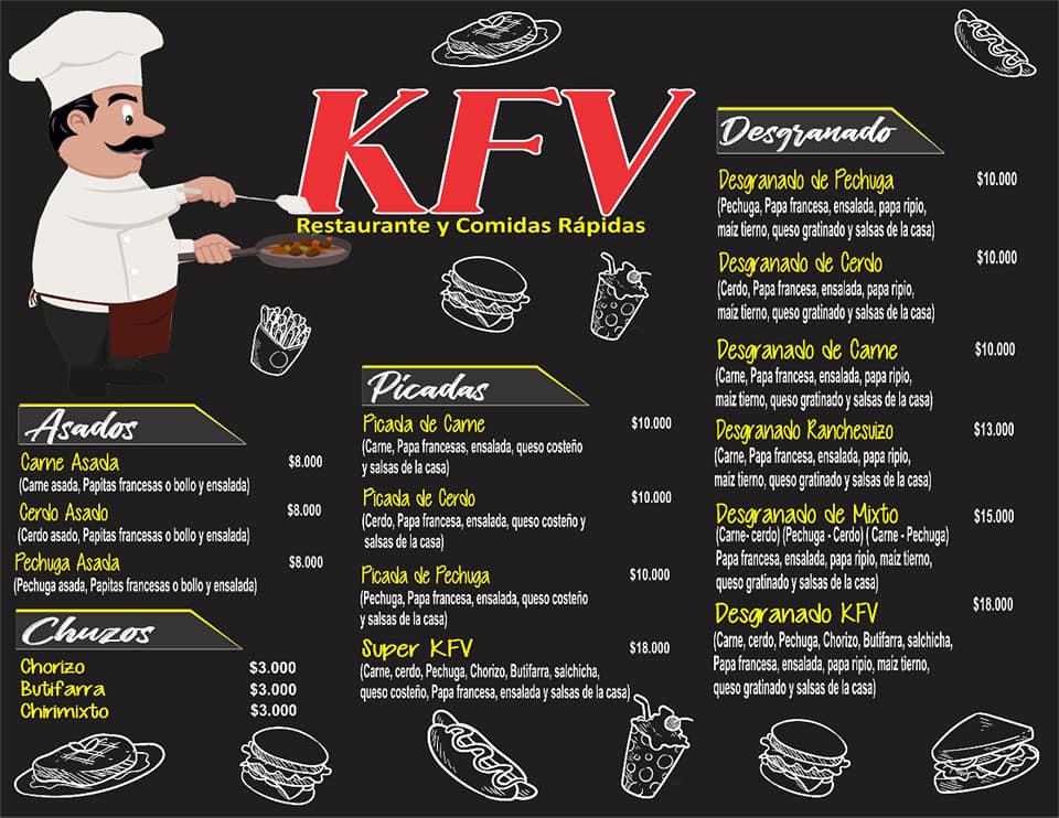 Restaurante KFV меню