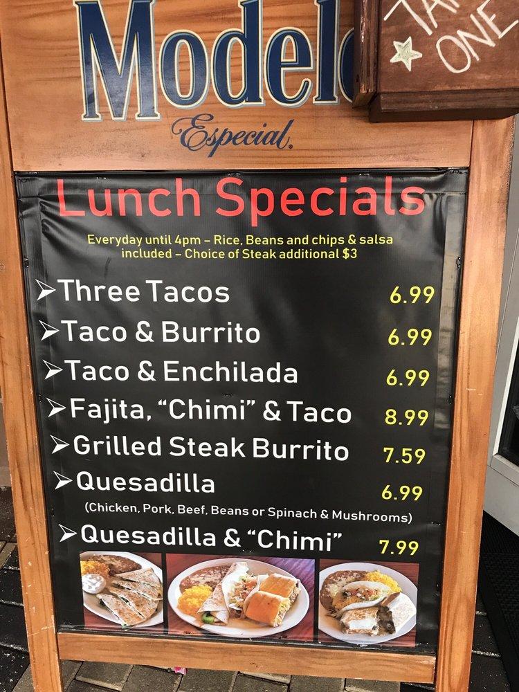 Taco Rico меню