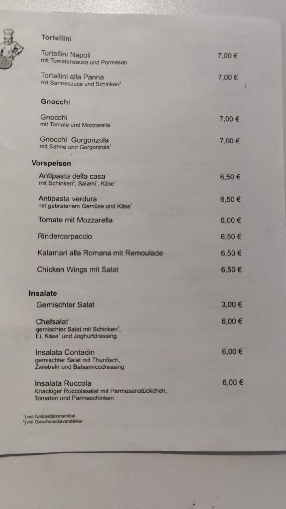 Pizzeria Roma Inh. Jeannette Di Lena меню