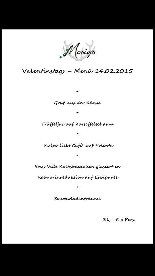 Mosig's Heideck меню