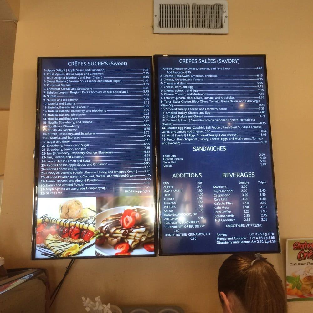 Fenton Cafe меню