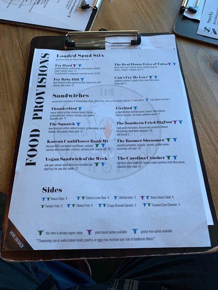 The Local Bison Kitchen & Bar меню