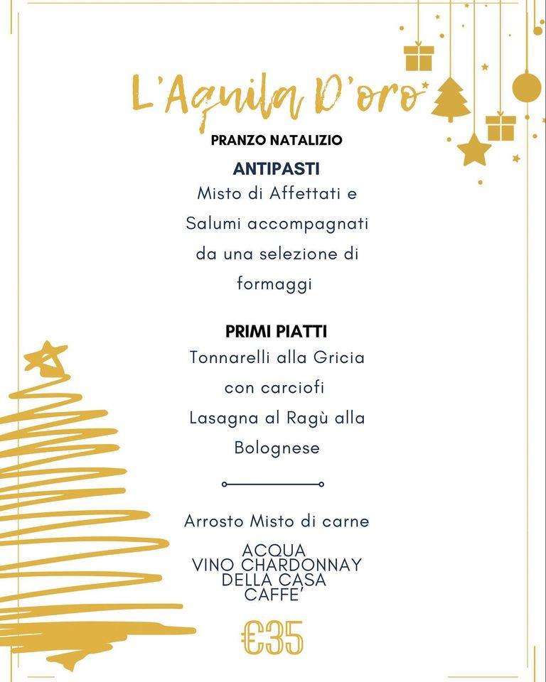 L’Aquila d’oro меню