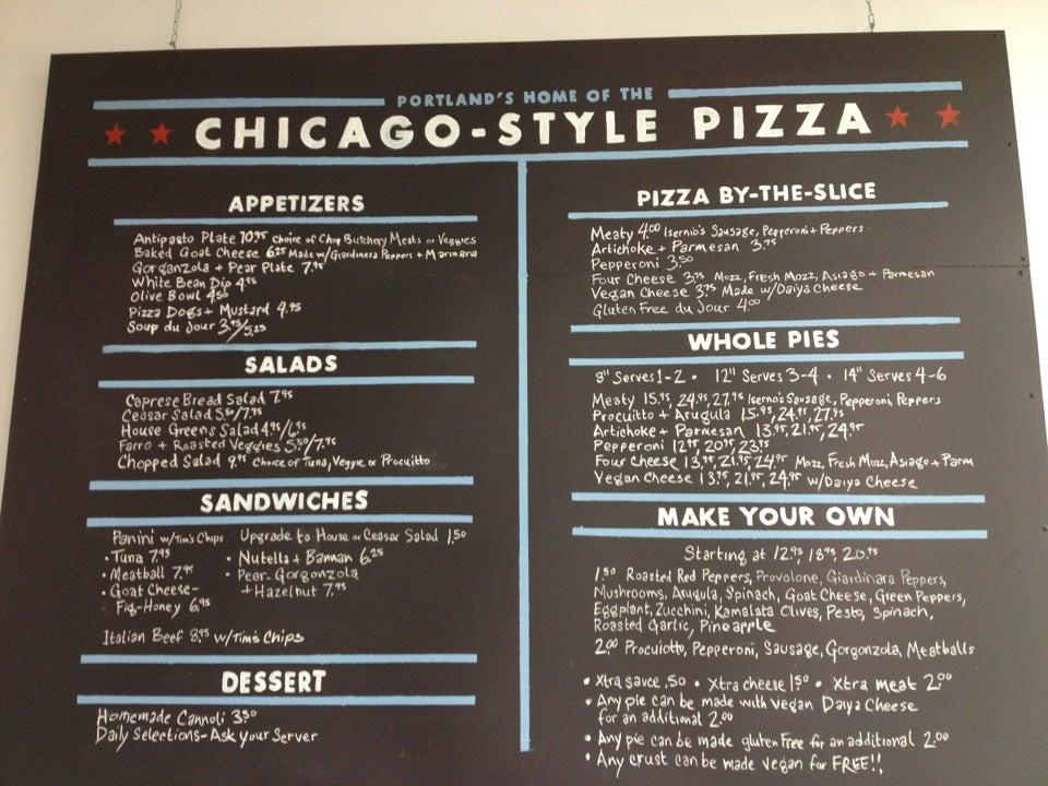 Via Chicago меню