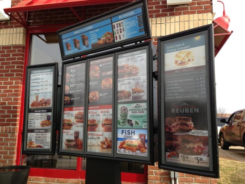 Arby's меню