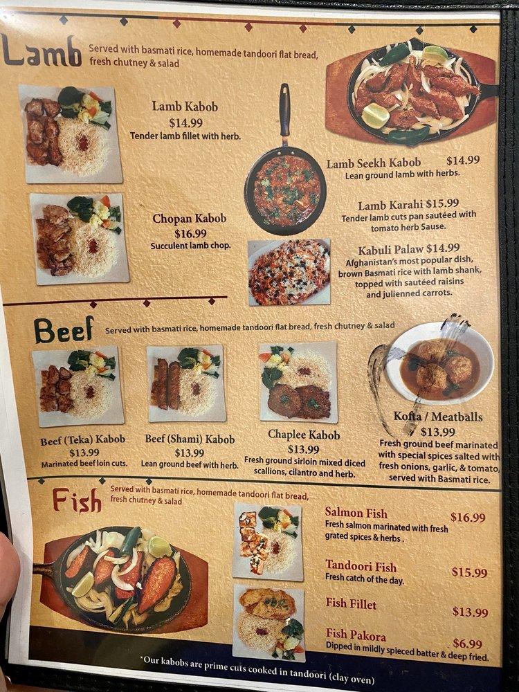 Chopan kabob меню