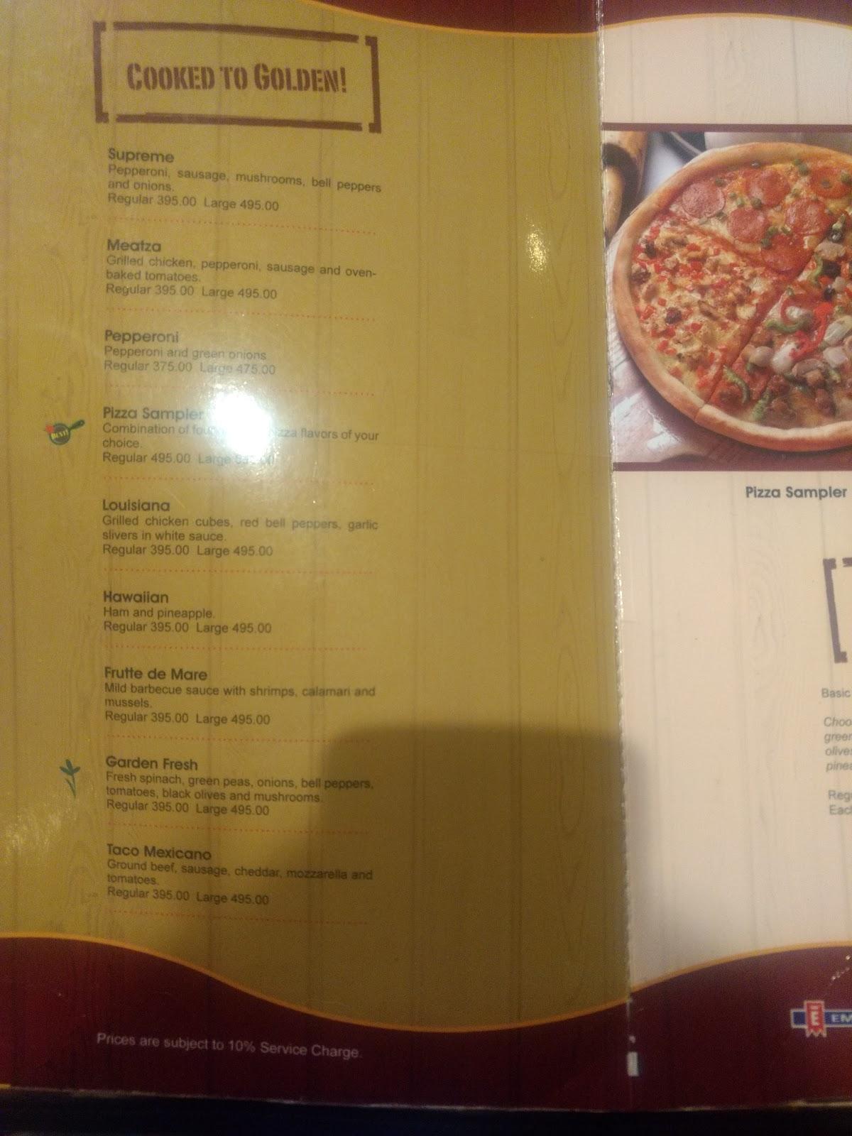 Restaurant меню