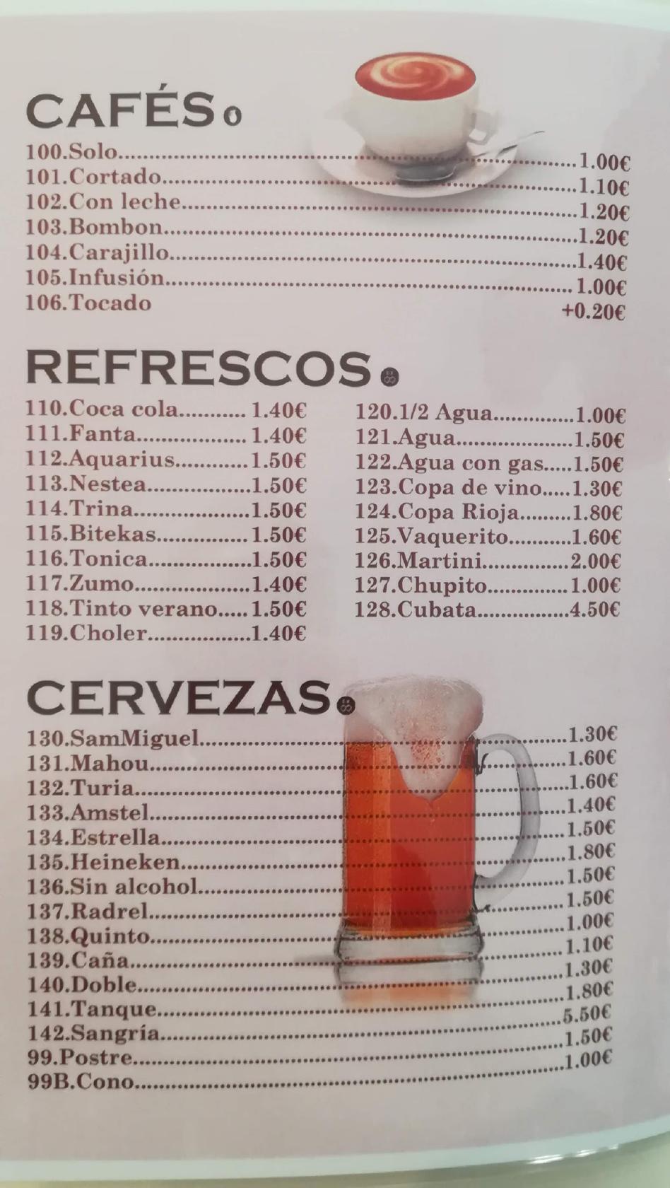 El Racó del Sabor меню