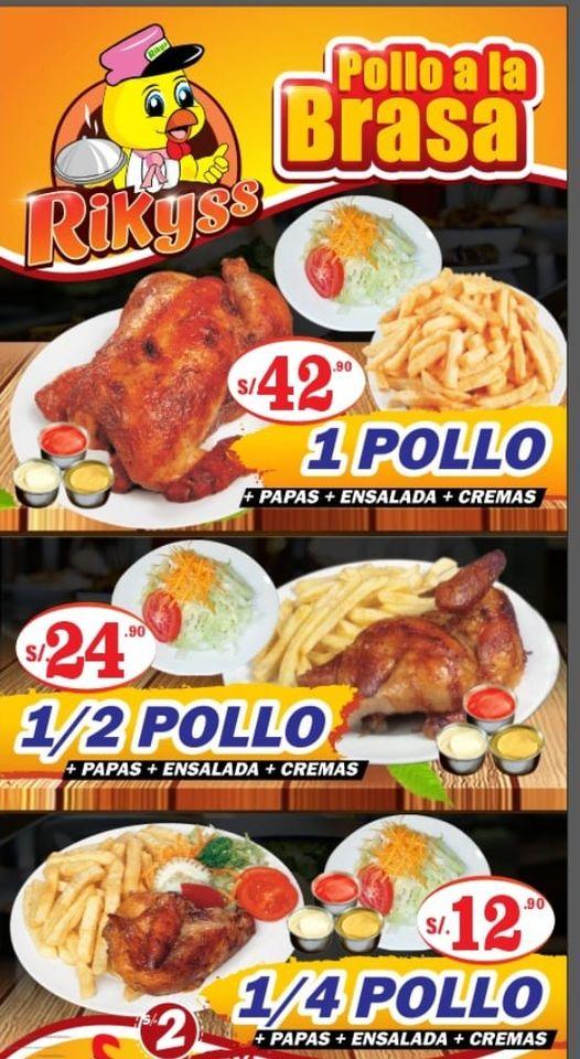 Pollos Rikyss Callao меню