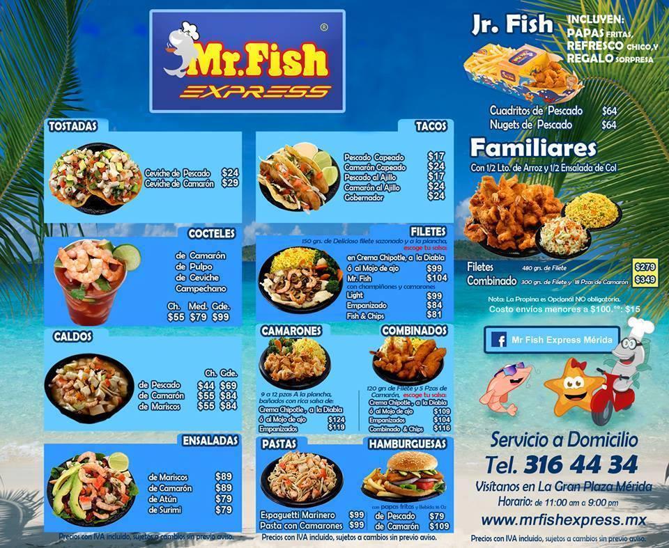 MrFish Mérida Mérida меню