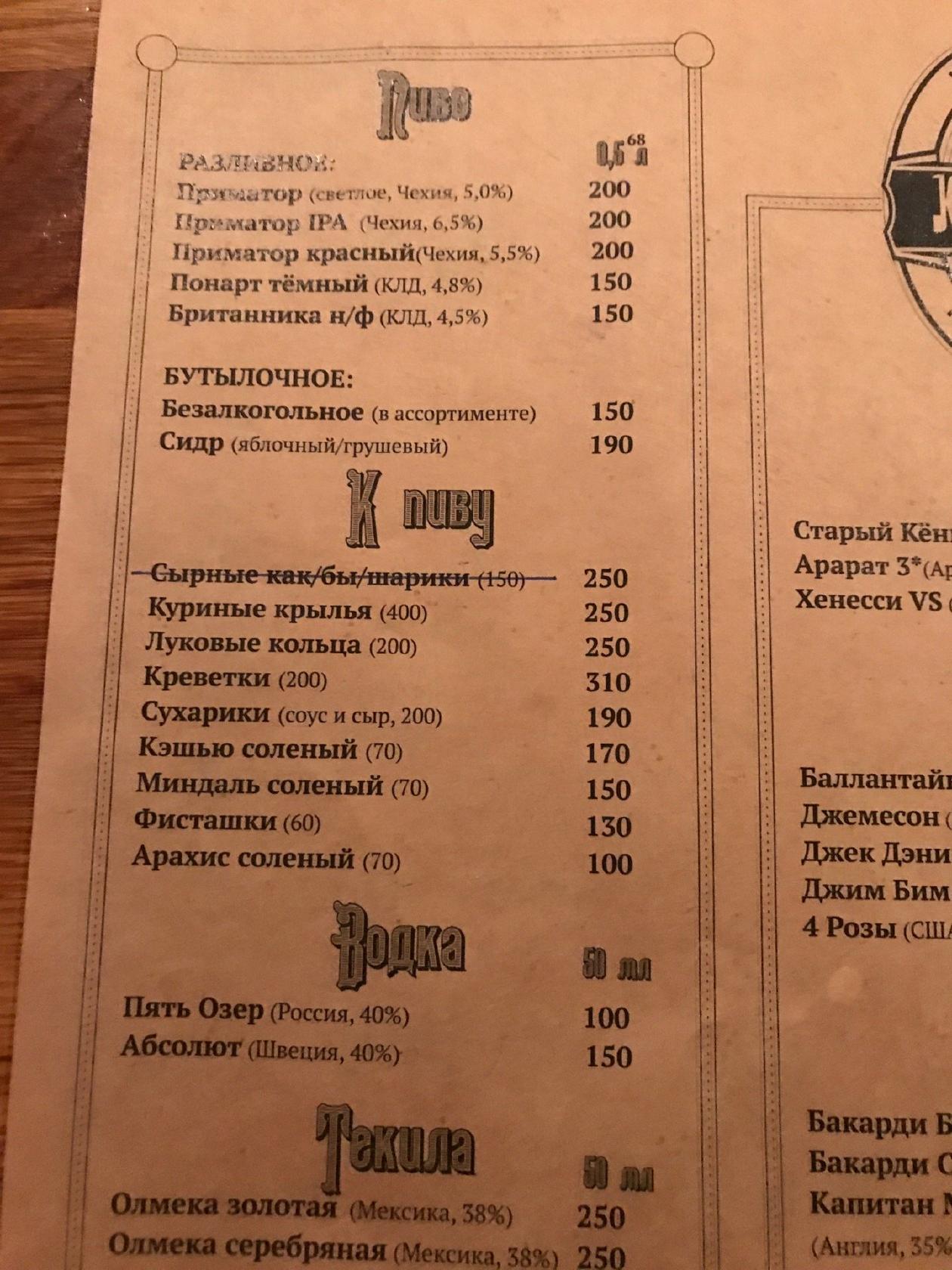 КиберДа меню