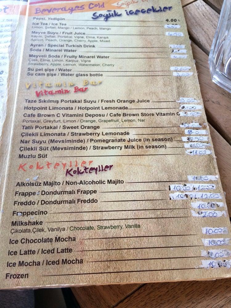 Hotpoint Cafe & Restaurant меню