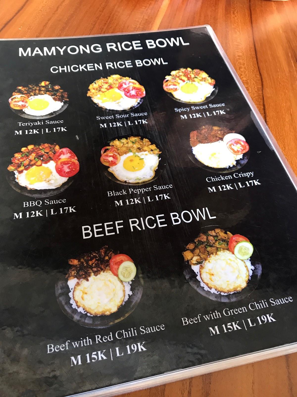 Magic Monkey Ricebowl меню
