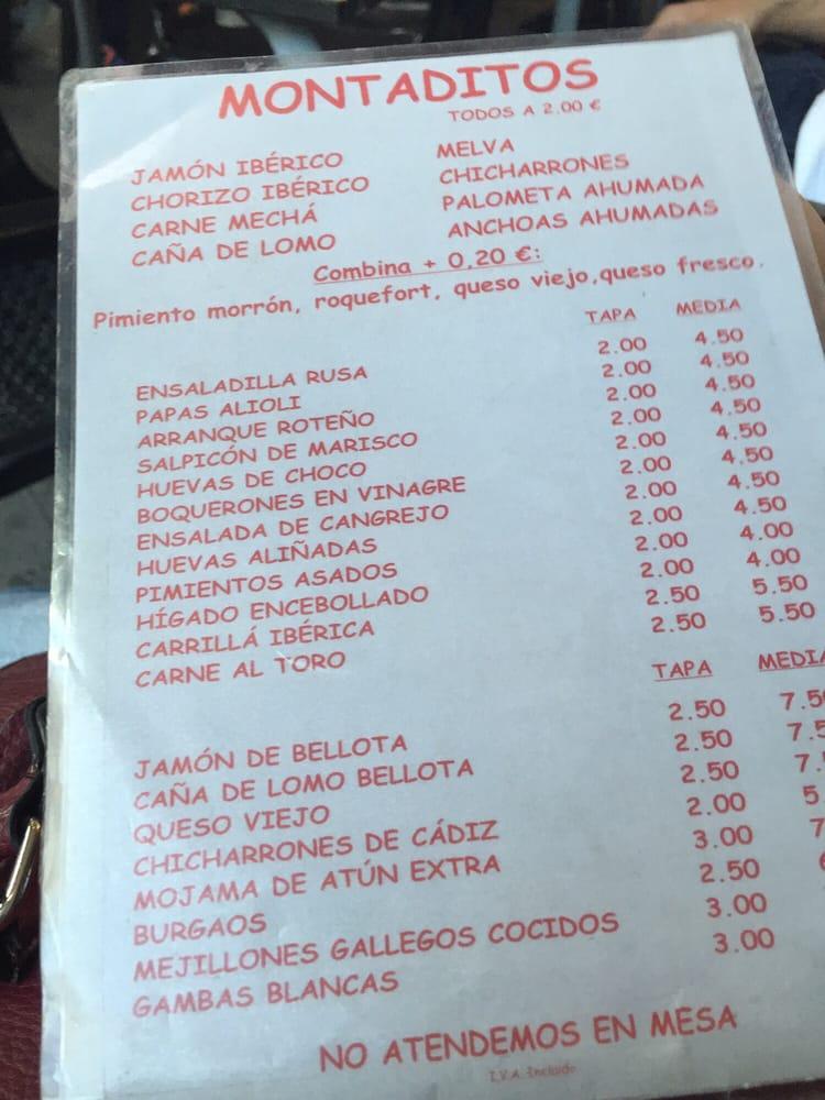 Cervecería El Barrio меню